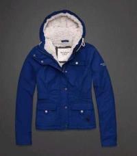 dames abercrombie fitch donsjassen hooded blauw Overhemd Amsterdam rgdmi218